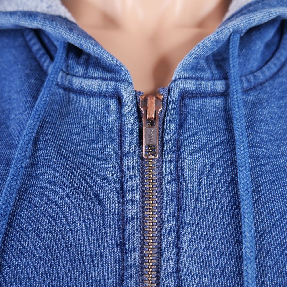 Peter Millar Full-Zip Indigo Fleece Hoodie 2XL XXL - Picture 5 of 10